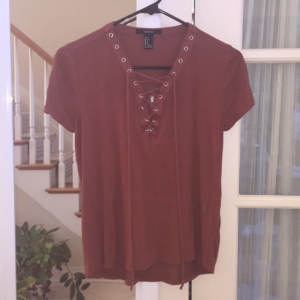Lace-Up Top